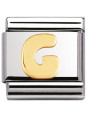 Maillon Nomination classic Lettre G standard Or