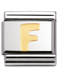 Maillon Nomination classic Lettre F standard Or 