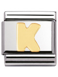 Maillon Nomination classic Lettre K standard Or 