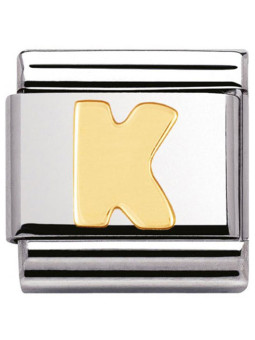 Maillon Nomination classic Lettre K standard Or