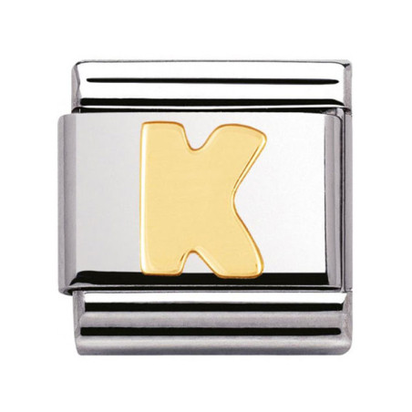 Maillon Nomination classic Lettre K standard Or