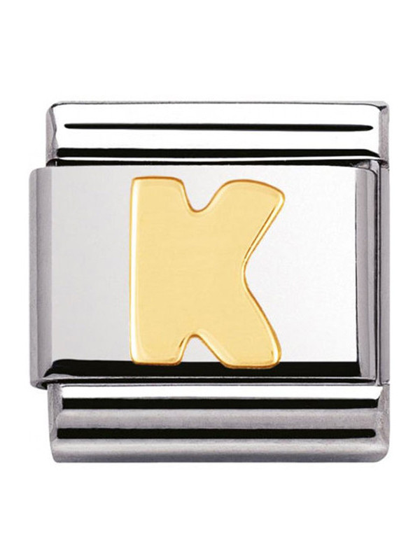 Maillon Nomination classic Lettre K standard Or