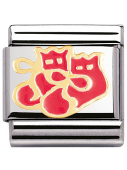 Maillon Nomination classic chaussons rose