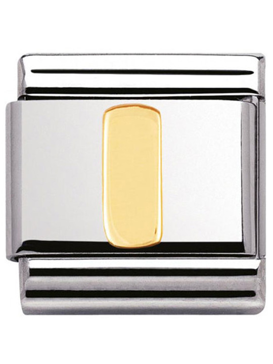 Maillon Nomination classic Lettre I standard Or