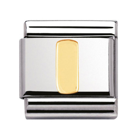 Maillon Nomination classic Lettre I standard Or
