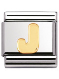 Maillon Nomination classic Lettre J standard Or 