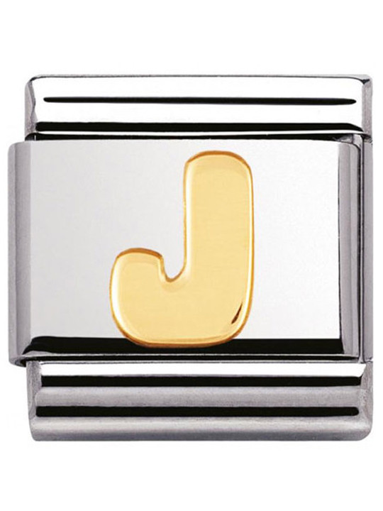 Maillon Nomination classic Lettre J standard Or