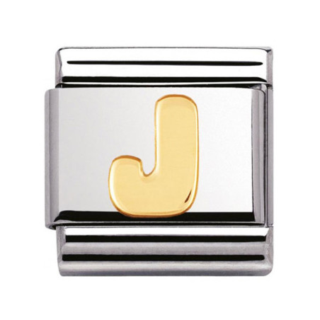Maillon Nomination classic Lettre J standard Or