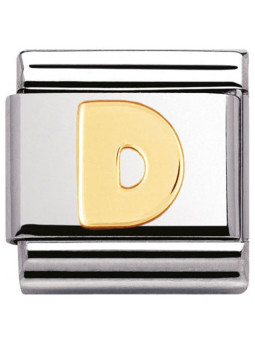 Maillon Nomination classic Lettre D standard Or