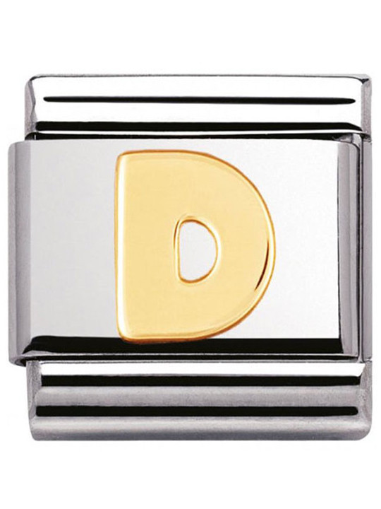Maillon Nomination classic Lettre D standard Or