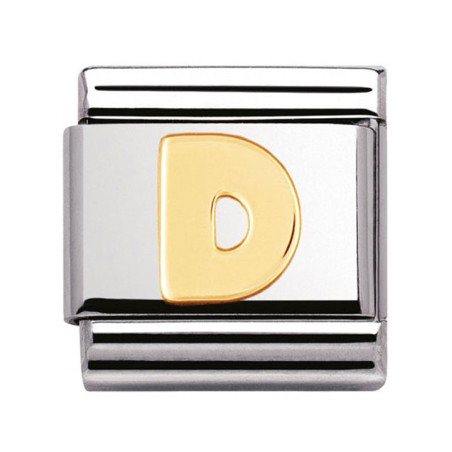 Maillon Nomination classic Lettre D standard Or