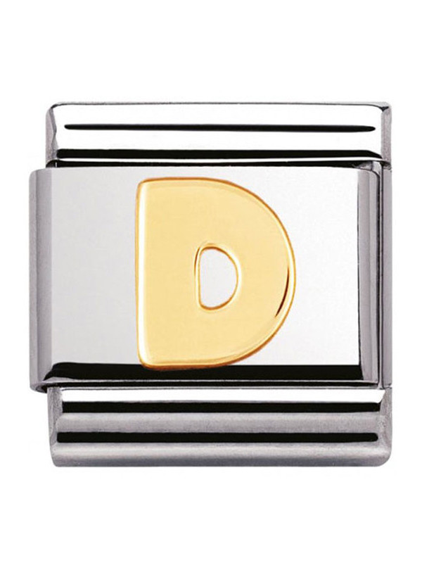 Maillon Nomination classic Lettre D standard Or