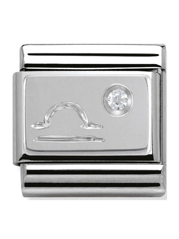 Maillon Nomination classic Balance en Argent et oxyde de zirconium