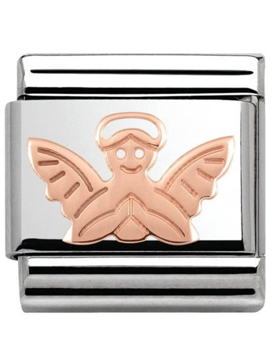 Maillon Nomination classic ange Or rose