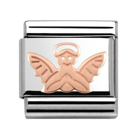 Maillon Nomination classic ange Or rose