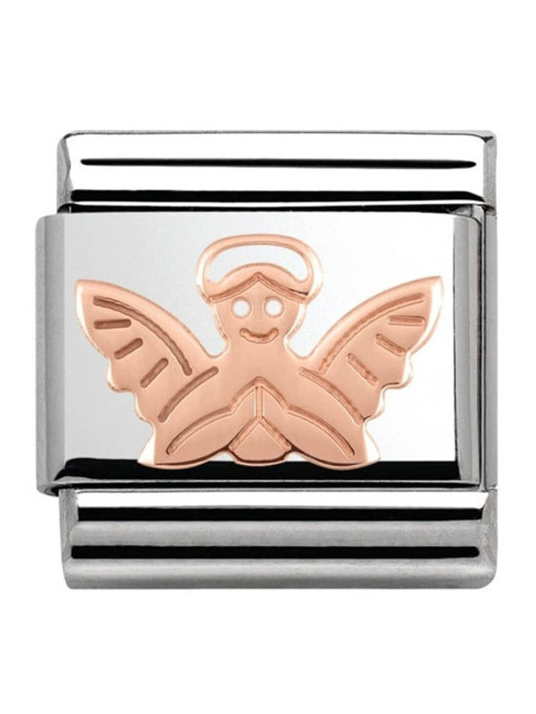 Maillon Nomination classic ange Or rose