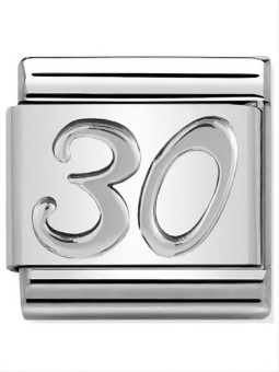 Maillon Nomination classic 30 en Argent