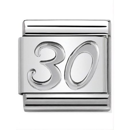 Maillon Nomination classic 30 en Argent
