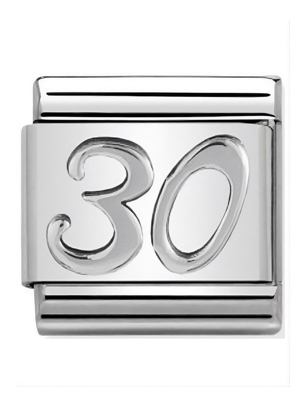 Maillon Nomination classic 30 en Argent