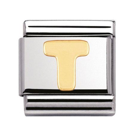 Maillon Nomination classic Lettre T standard Or