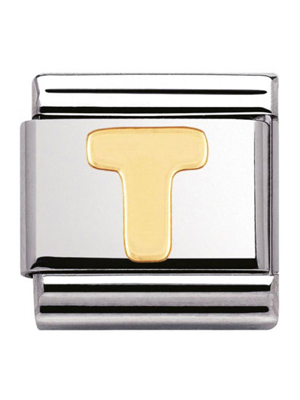 Maillon Nomination classic Lettre T standard Or
