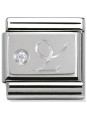 Maillon Nomination classic Capricorne en Argent et oxyde de zirconium