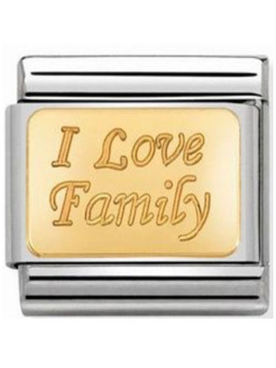 Maillon Nomination classic I love family en or