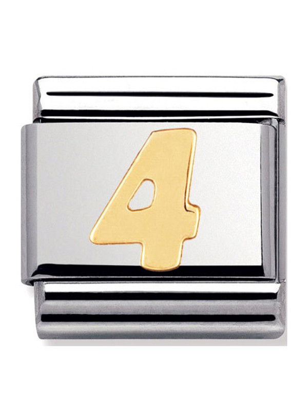 Maillon Nomination classic chiffre 4 en Or
