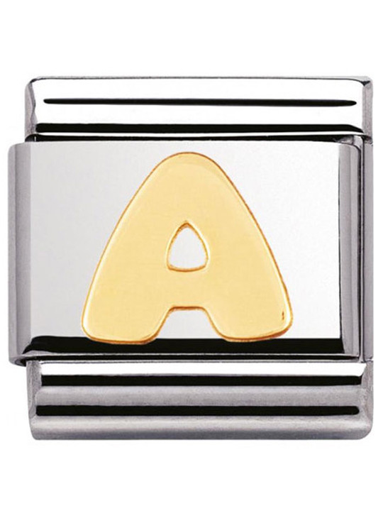Maillon Nomination classic Lettre A standard Or
