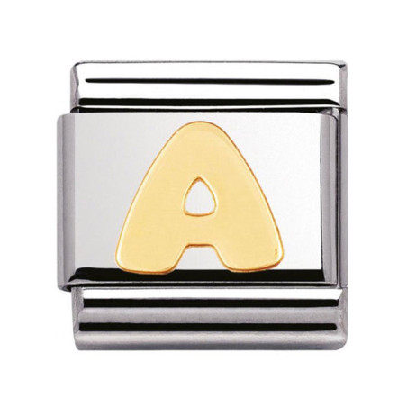 Maillon Nomination classic Lettre A standard Or