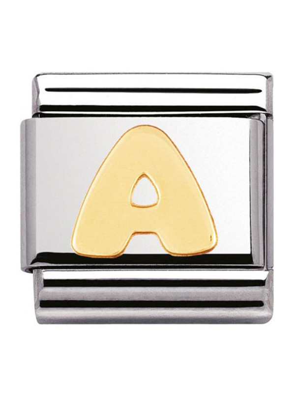 Maillon Nomination classic Lettre A standard Or