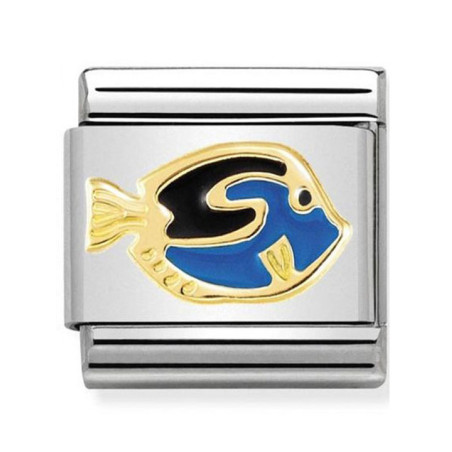 Maillon Nomination classic poisson chirurgien en Or