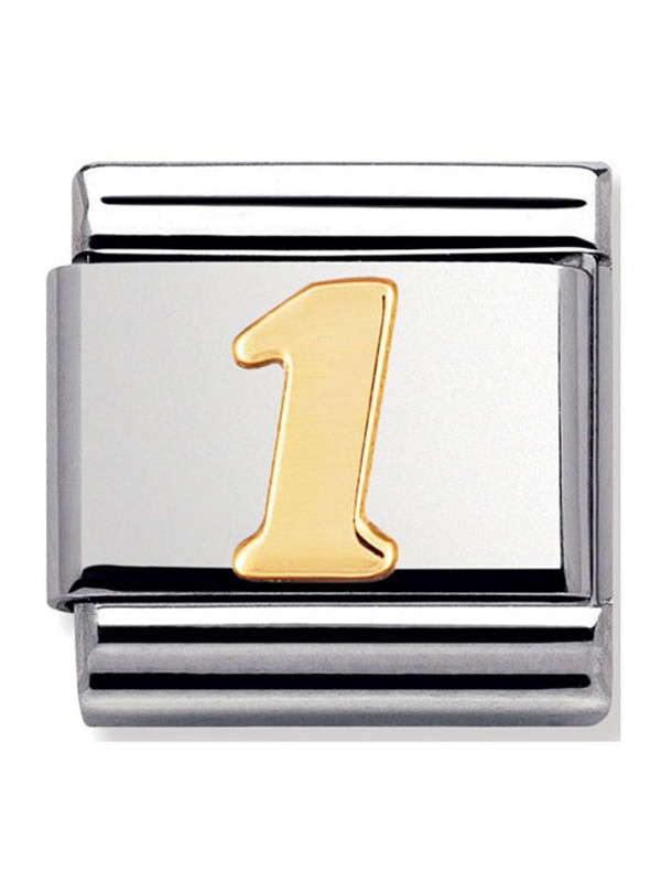 Maillon Nomination classic chiffre 1 en Or