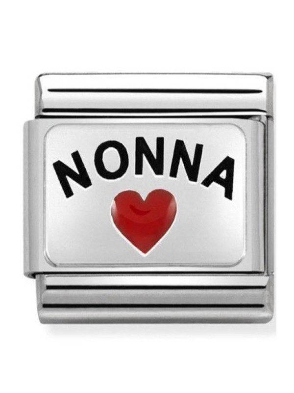 Maillon Nomination classic Argent coeur nonna