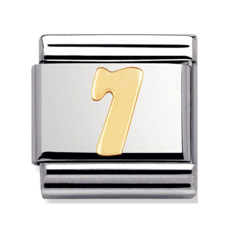 Maillon Nomination classic chiffre 7 en Or