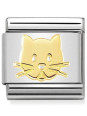 Maillon Nomination classic chaton en Or