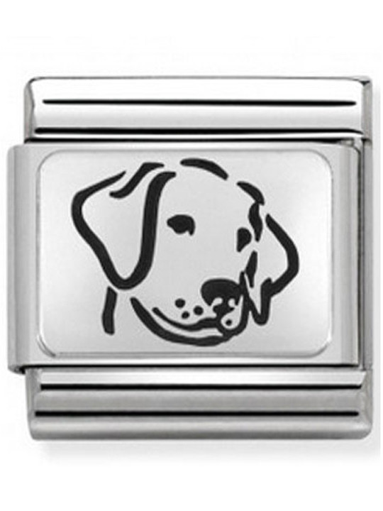 Maillon Nomination classic chien en Argent