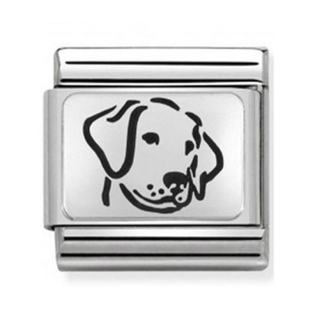 Maillon Nomination classic chien en Argent