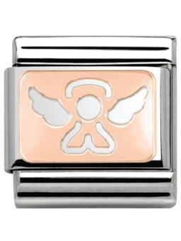 Maillon Nomination classic ange Or rose