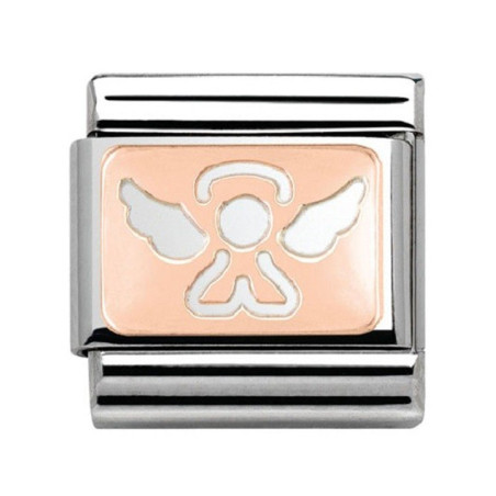 Maillon Nomination classic ange Or rose