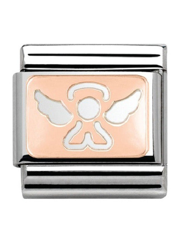 Maillon Nomination classic ange Or rose