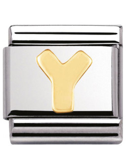 Maillon Nomination classic Lettre Y standard Or