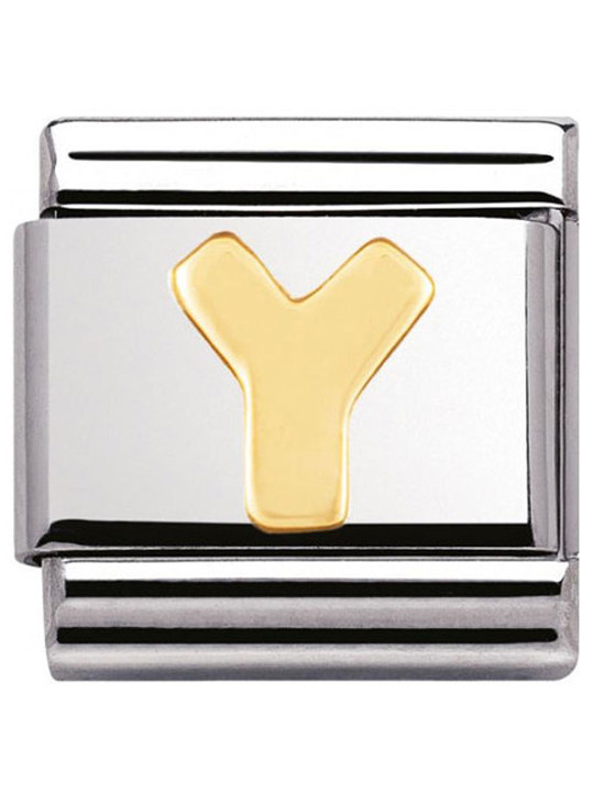 Maillon Nomination classic Lettre Y standard Or
