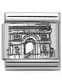 Maillon Nomination classic argent arc de triomphe