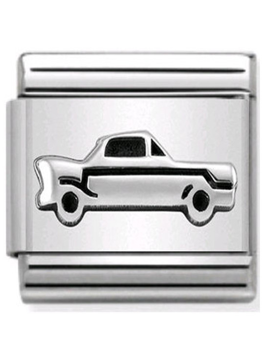 Maillon Nomination classic voiture en Argent
