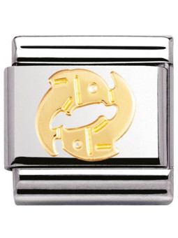 Maillon Nomination classic signe du zodiaque Poisson