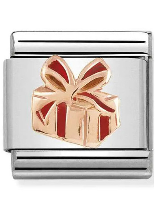 Maillon Nomination classic sapin Or rose