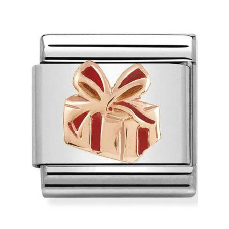 Maillon Nomination classic sapin Or rose