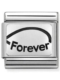 Maillon Nomination classic Forever en Argent