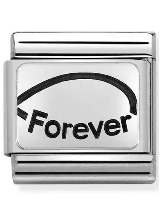 Maillon Nomination classic Forever en Argent